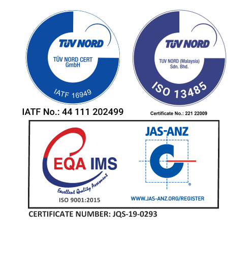 IATF 16949:2016, ISO 9001:2015 & ISO 13485